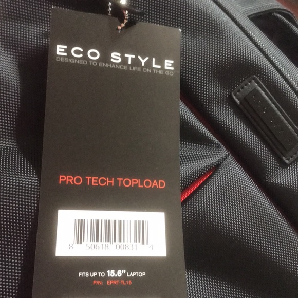 Eco Style Pro Tech Topload computer bag with multi compartments and sleeve. NWT - Picture 7 of 8